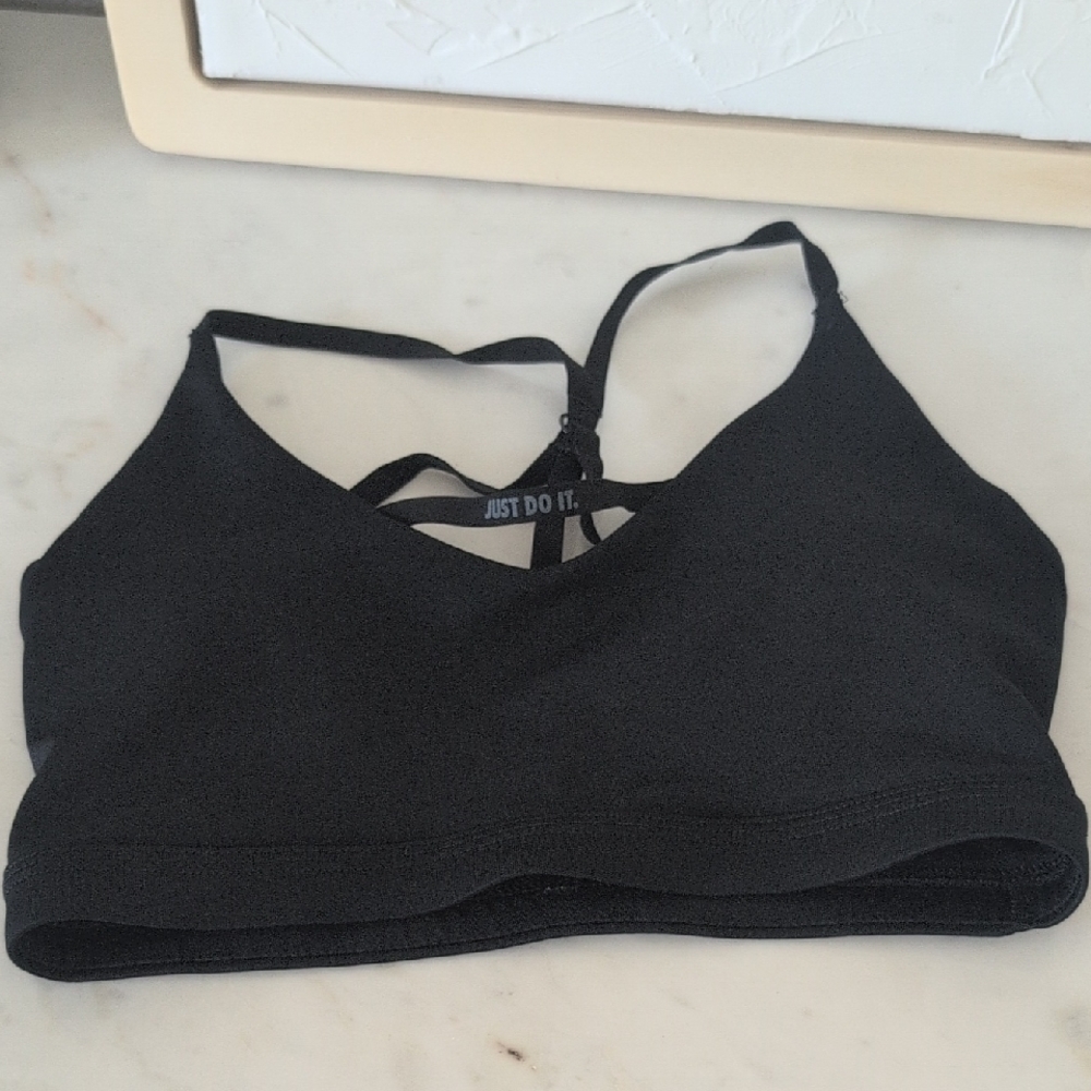 Nike Black Strappy Low-Impact Sports Bra